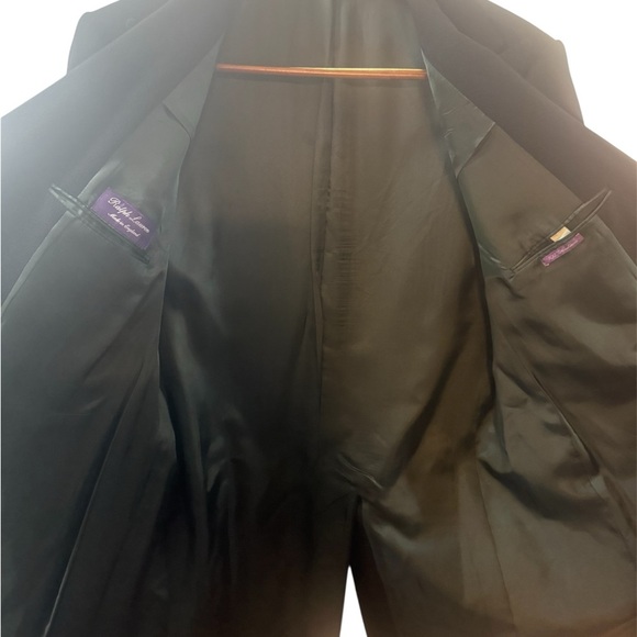 NWOT Ralph Lauren Purple Label Black Double-Breasted Overcoat 42S - Picture 3 of 12